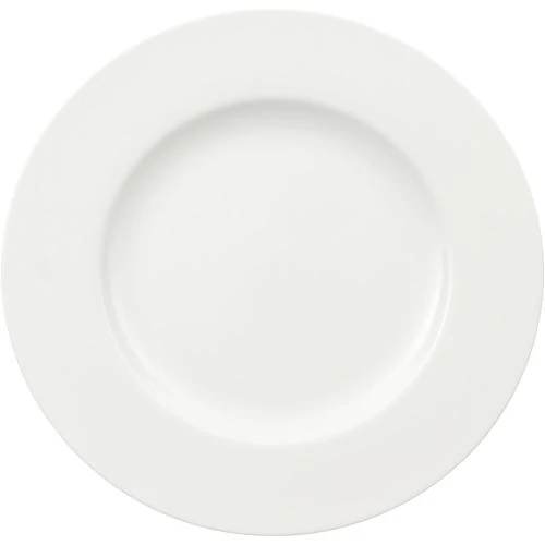 Zoom sur Assiette plate porcelaine Bone Villeroy Boch, Blanc, 6 pièces