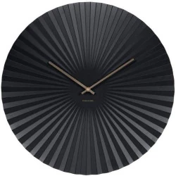 Horloge Murale Sensu Noir Karlsson, Design Élégant