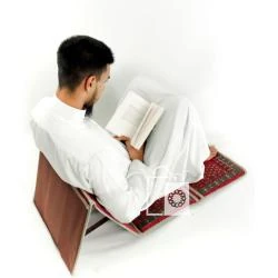 Tapis de prière luxe, chaise voyage inclinable certifiée