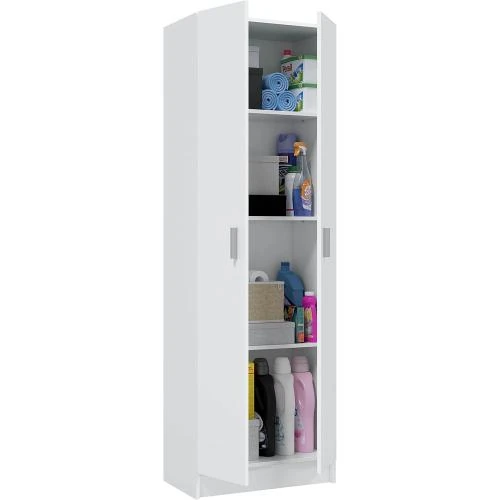 Habitdesign Armoire Multi-usages Salon, Blanc Moderne - Vue principale