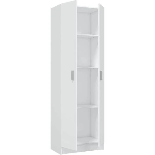 Détail de Habitdesign Armoire Multi-usages Salon, Blanc Moderne