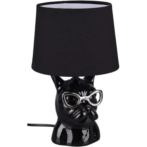 Lampe de Table Bouledogue Français Noir, Reality Leuchten - Vue principale