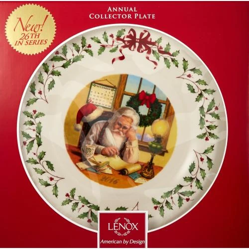 Détail de Assiette Lenox 2016 Holiday Collector, Édition Limitée