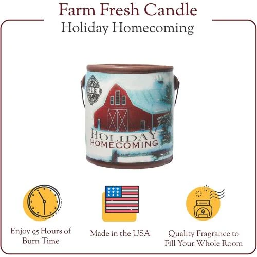 Zoom sur Bougie Passeur Sympathique Vacances Fresh Farm Collection