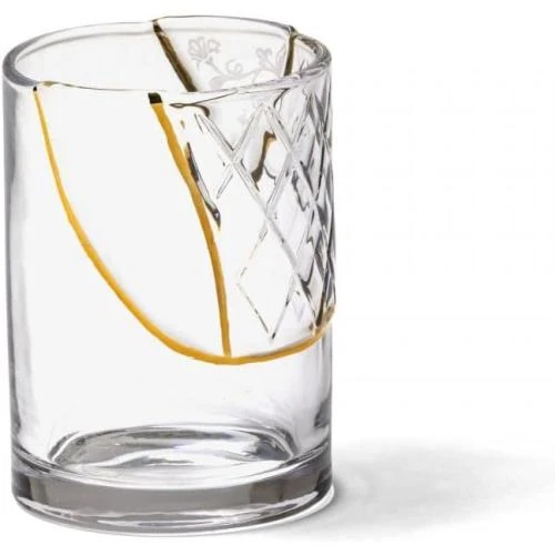 Assiettes SELETTI Kingsugi, design japonais en verre - Vue principale