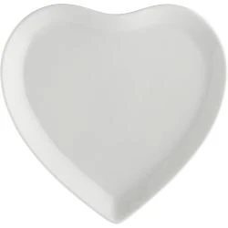 Assiettes à gâteau Porcelaine Blanc, Lot de 2, Cupido