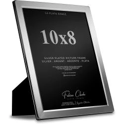 Cadre photo satin, plaque argent, mariage, famille