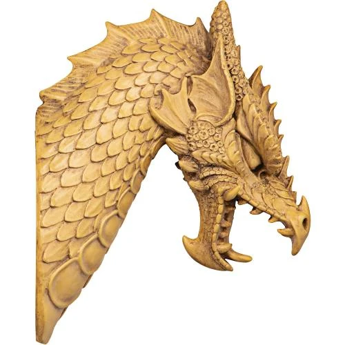 Sculpture murale dragon bronze, lot de 2, Design Toscano - Vue principale