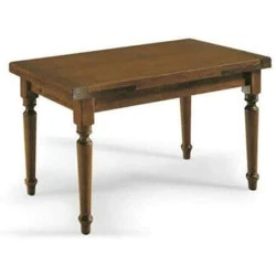 Table Extensible en Noyer pour Salle à Manger - Made in Italy
