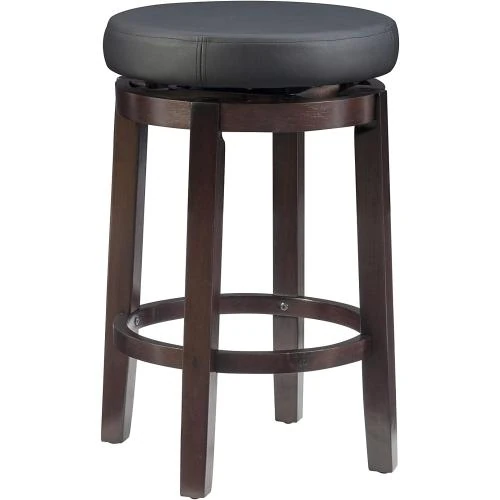 Tabouret de bar noir Linon Maya, design moderne - Vue principale