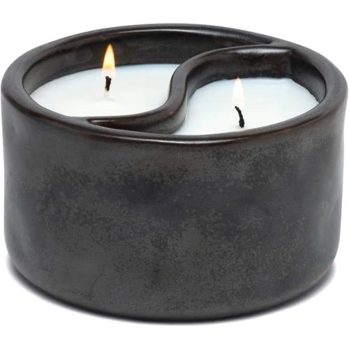 Bougie parfumée Paddywax Yin Yang, Noir, 325 ml - Vue principale