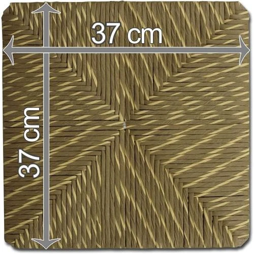 Zoom sur ArredaSi, Lot 6 Sièges Simili Paille Bicolore Vert