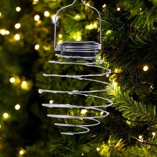 Zoom sur Lanternes solaires LED Coospy, décoratives suspendues, étanches