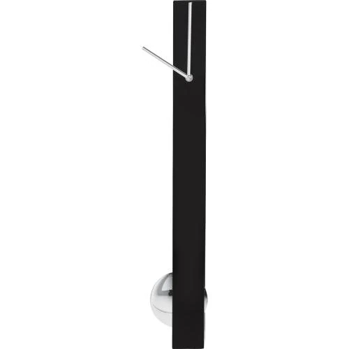 Horloge Murale Pendulum Kare, Quartz, Gris, Acier, Moderne - Vue principale