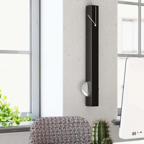 Détail de Horloge Murale Pendulum Kare, Quartz, Gris, Acier, Moderne