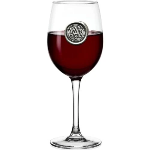 Détail de Verre à vin personnalisé English Pewter Company, cadeau unique
