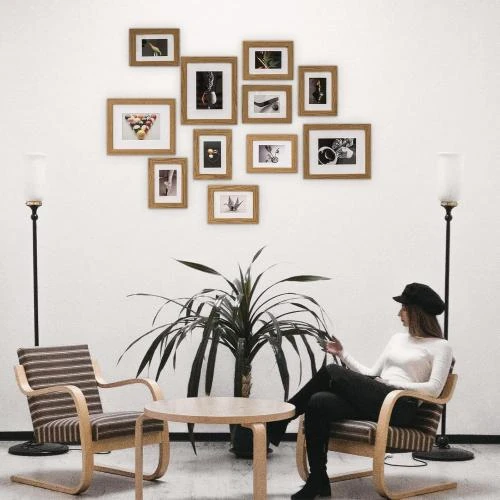 Détail de Cadre Photo Mural Lot 11, Décoration Maison Salon, MDF