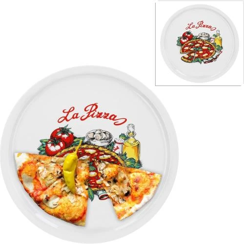 Assiettes en porcelaine Napoli, motif pour pizza, pasta - Vue principale