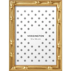 Cadre doré Vossington, motif bambou, déco murale moderne