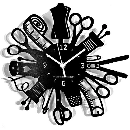 Horloge Murale Machine à Coudre, Idée Cadeau Unique - Vue principale