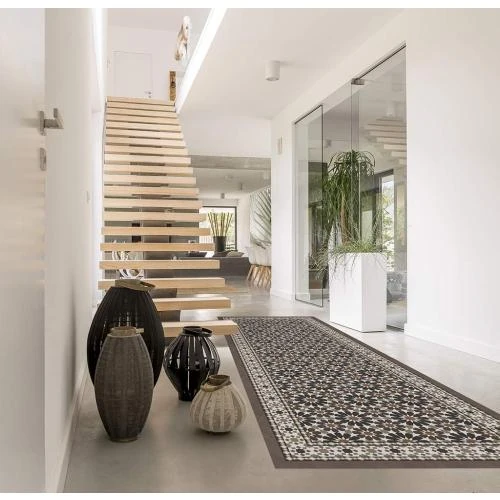 Zoom sur Tapis vinyle Nador, design élégant, durable, facile entretien
