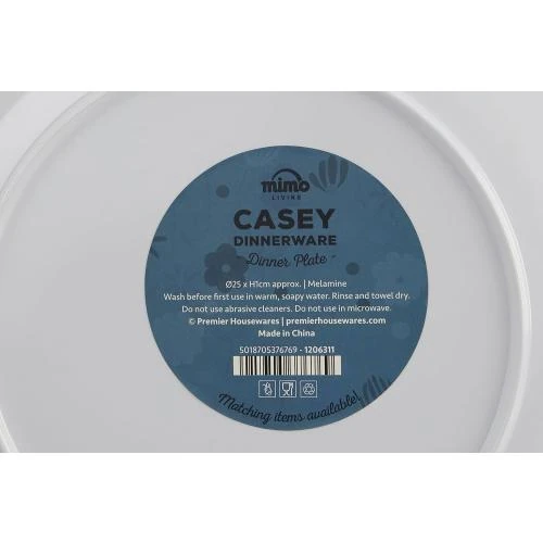 Zoom sur Assiette à dîner en mélamine multicolore Premier Housewares