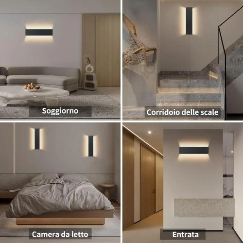 Détail de Applique Murale Intérieure Aluminium, Blanc Chaud 3000K