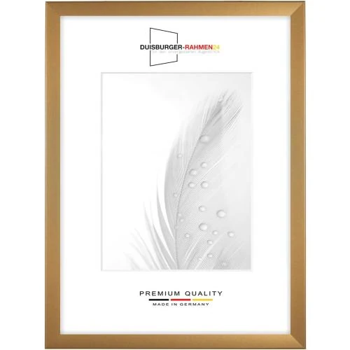 Cadre Photo Or Simple, Bois MDF, Antireflet, Sur Mesure - Vue principale