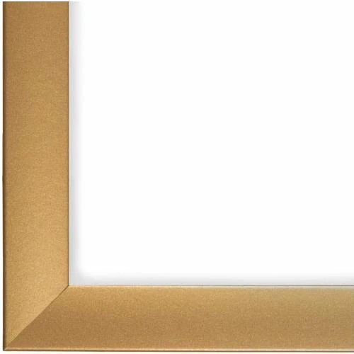Zoom sur Cadre Photo Or Simple, Bois MDF, Antireflet, Sur Mesure