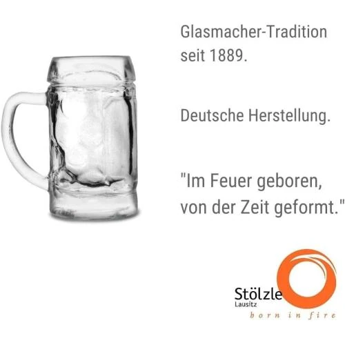 Détail de Mini Chope à Bière 5cl, Remplissage 4cl, Stolzle_Lausitz