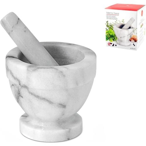 Mortier Marbre, Pilon, Outil Cuisine, Accessoire Essentiel - Vue principale