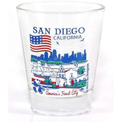 Présentation Verre à shot World By Shotglass San Diego Californie