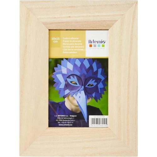 Détail de Cadre Photo Bois Beige Artemio, Élégance Naturelle