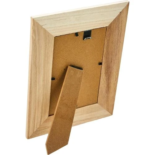 Zoom sur Cadre Photo Bois Beige Artemio, Élégance Naturelle