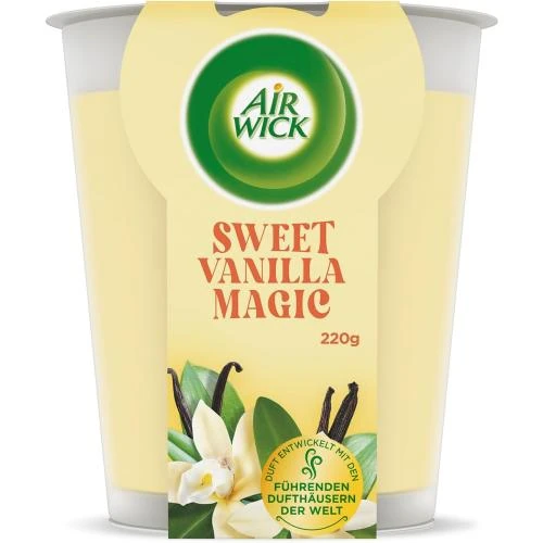 Détail de Bougie parfumée Air Wick Sweet Vanilla Magic, 40h