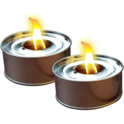 Bougies d'extérieur Krause, lot de 2, décoration jardin, 4h combustion