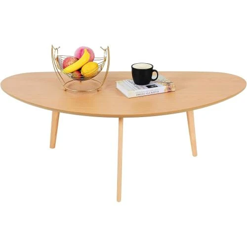 Table Basse Ovale PHOENANCEE, Manguier Massif, Style Industriel - Vue principale