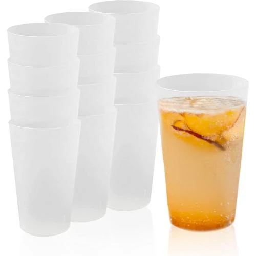 Gobelets Givrés Lavables, Reutilisables, Plastique Solide, 25 pcs - Vue principale