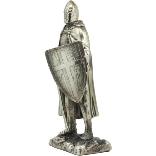 Zoom sur Statue Chevalier Épée Bouclier Ebros Gift, Sculpture Médiévale