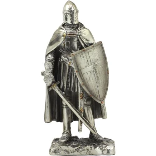 Statue Chevalier Épée Bouclier Ebros Gift, Sculpture Médiévale - Vue principale