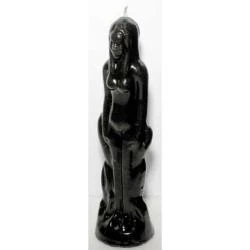 Bougie féminine noire, protection, sorts, puissance personnelle