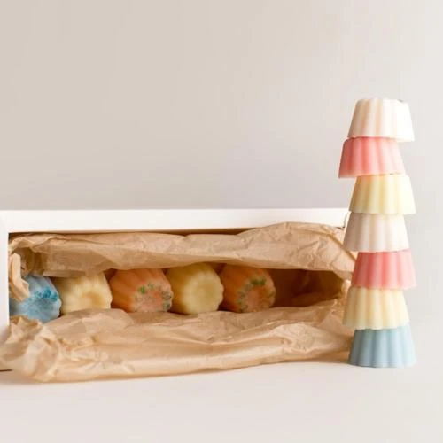Zoom sur Coffret 6 Fondants Parfumés Soja Naturel Pixies