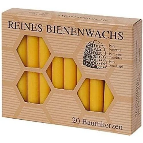 Bougies pyramides, 20 unités, cire d'abeille pure, Noël - Vue principale