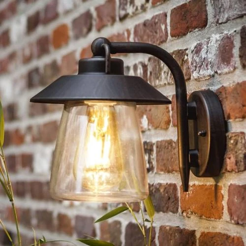 Zoom sur Lanterne Murale CGC Lighting Bronze Style Vintage