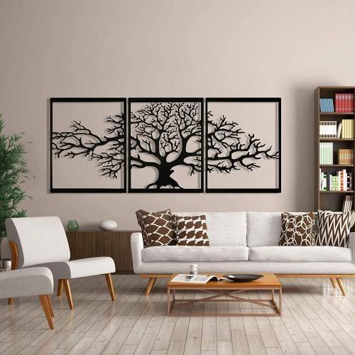 Décoration Murale Arbre de Vie, Métal, Salon, Chambre - Vue principale