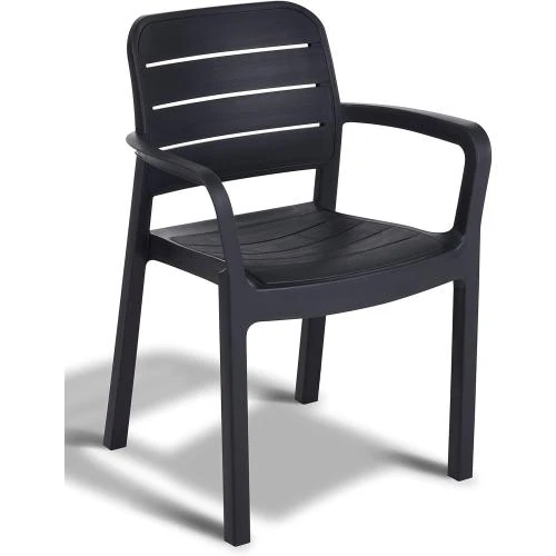 Chaise de Jardin Keter Tisara Gris Graphite Élégante - Vue principale