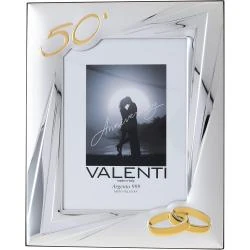 Cadre photo argenté VALENTI, cadeau noces or, Noël