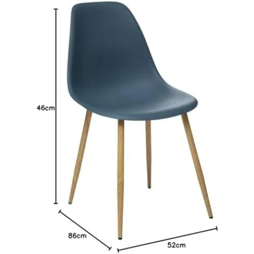Détail de Chaise Bleue Design Taho Atmosphera Créateur Intérieur Moderne