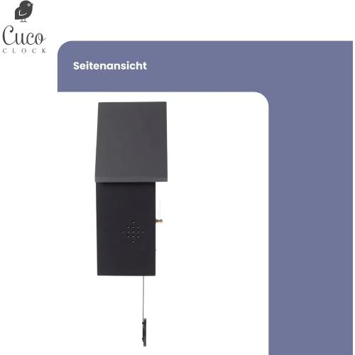 Zoom sur Horloge Murale Coucou Moderne Cuco Clock 8 Jours