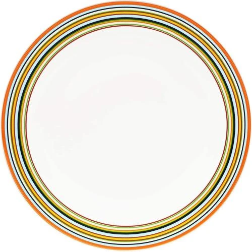 Assiette Plate Orange Iittala, Design Épuré, Élégance - Vue principale